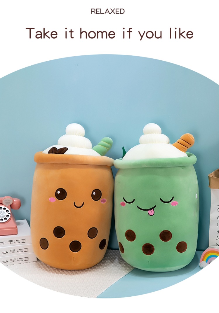 Simulated fruit milk tea cups, cushions, plush toys, large bubble milk tea dolls, stuffed toys, cross-border foreign trade gifts pic 12