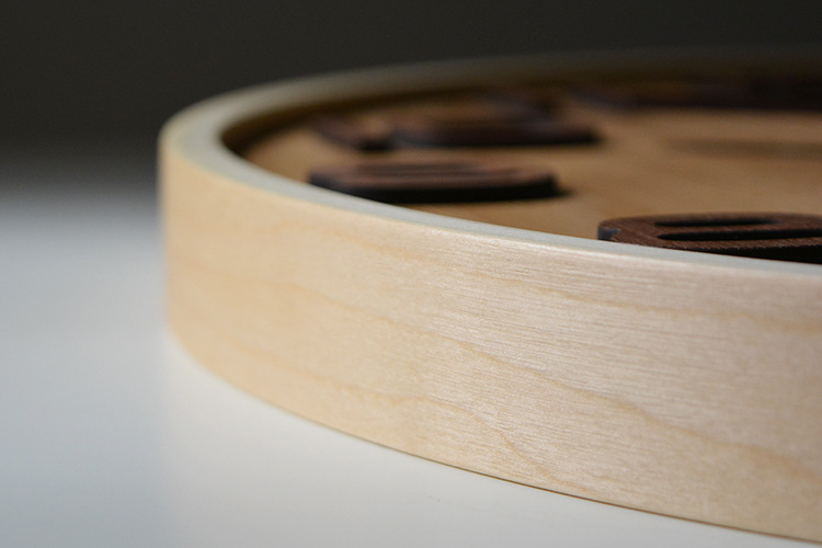 曲木挂钟:挪威森林数字款 静音曲木挂钟中国风潮新款 家居饰品钟详情7