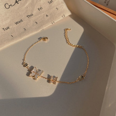 韩版ins风双层花朵锆石手链女小众设计高级感珍珠手串手饰品批发详情6