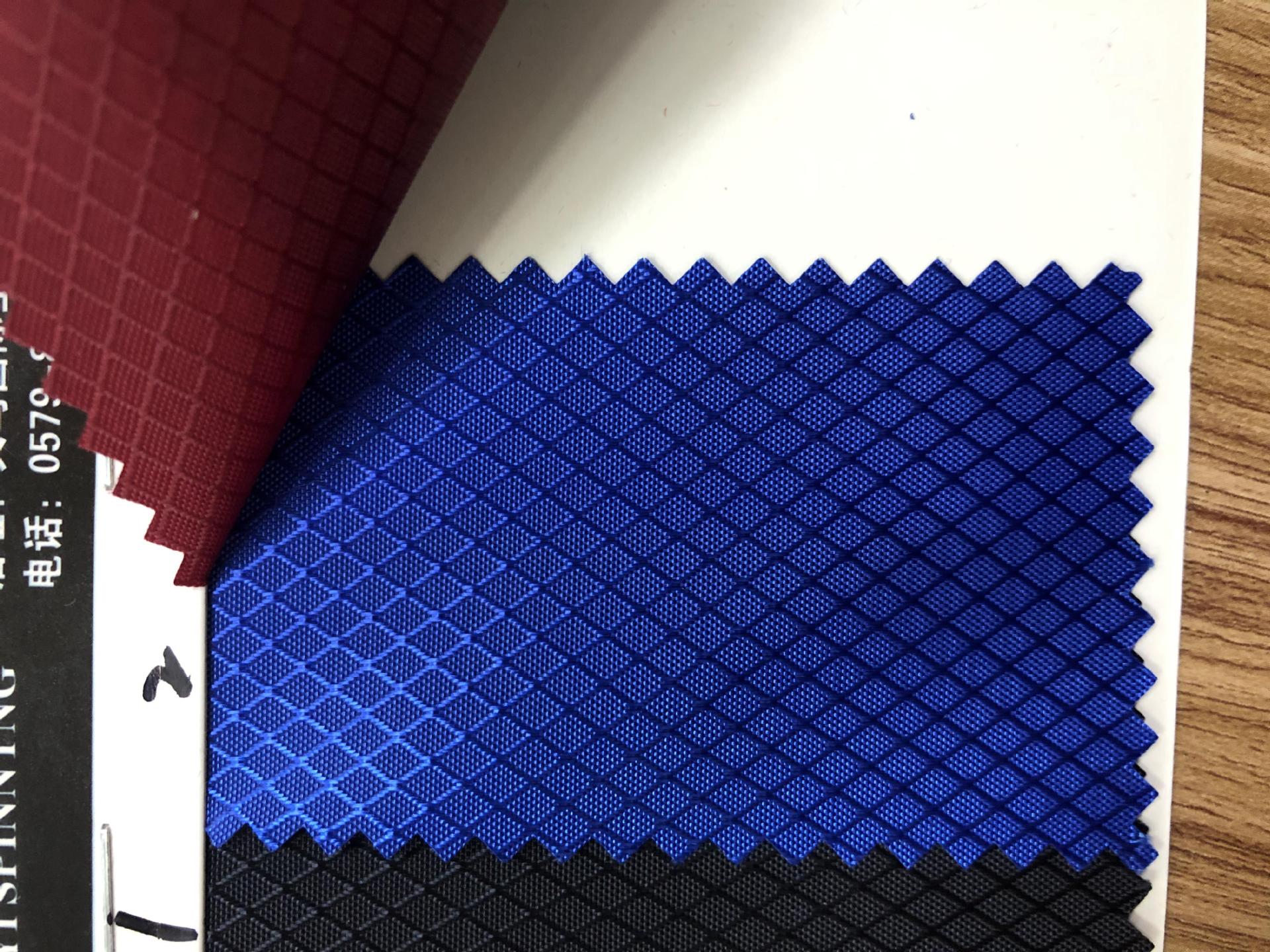 Diamond-shaped checkered PU water-like Oxford cloth for luggage, schoolbags, backpacks, tablecloths, handbags, tents, Oxford cloth fabric wholesale pic 5