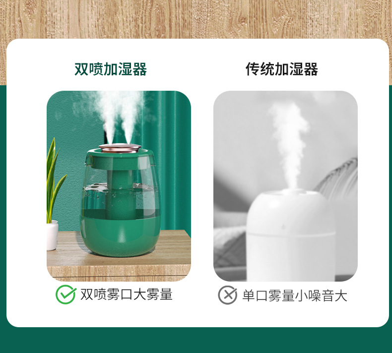 The new type of air humidifier features a large household fog capacity and a small cross-border desktop atomization humidifier for bedrooms pic 25