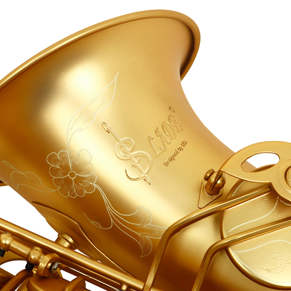 LADE中音磨砂萨克斯乐器初学成人演奏降E调鲍鱼壳按键中音萨克斯详情20