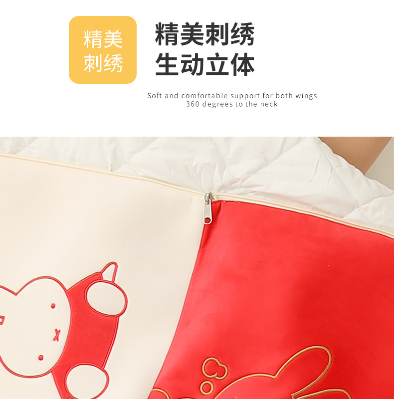 miffy throw pillow quilt, two-in-one throw pillow quilt, office air conditioner blanket, cartoon car nap blanket pic 11