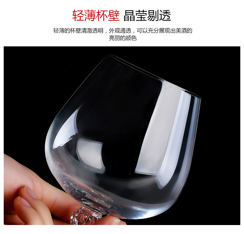 lead-free crystal creative glass set household party Czech imported red wine glasses pic 7