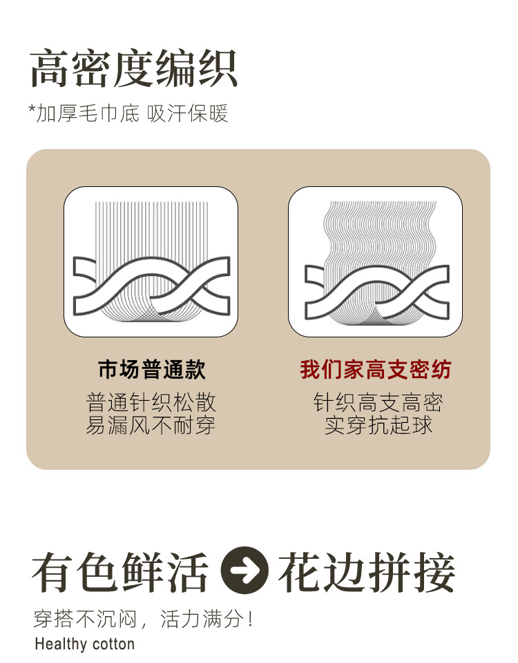 New spring pure cotton mid-calf socks for women, sweat-absorbing, funny French fries socks, cartoon casual socks, Zhuji Hosiery pic 6