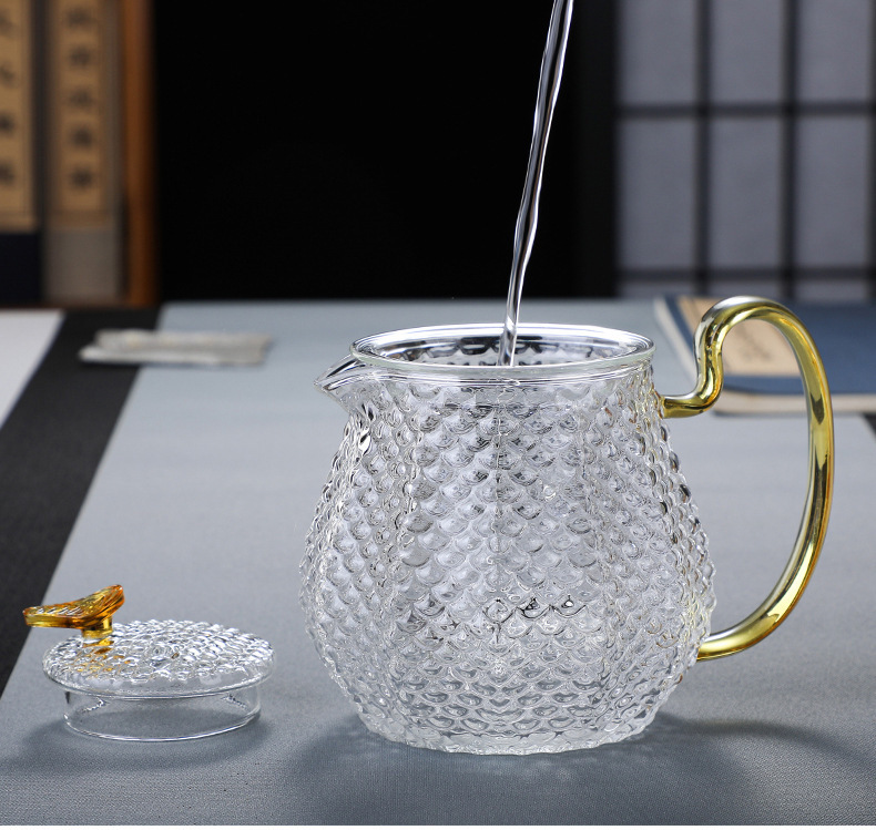 Creative and distinctive teapots, heat-resistant flower teapots, multi-color cups, daily health-preserving teapots, gift tea sets pic 6