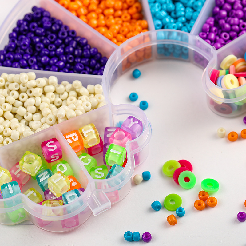 2023年新款春季跨境彩虹字母米珠手串套装饰品DIY半成品配件批发详情3
