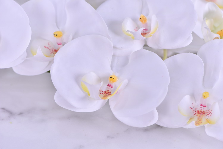 Factory supply of simulated Phalaenopsis, modern, simple and light luxury decoration, artificial flower touch, Phalaenopsis hand-painted soft decoration ornaments pic 14