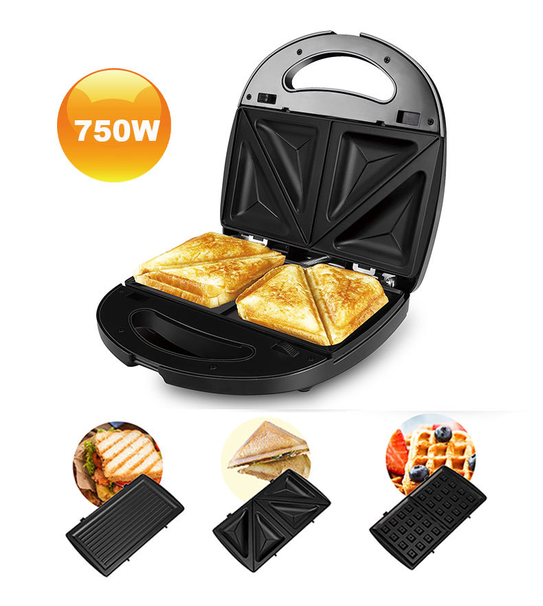 SOKANY 3 en 1 placa de cambio de hogar sandwich tostadora acero inoxidable multifunción sandwich desayuno máquina pic 4