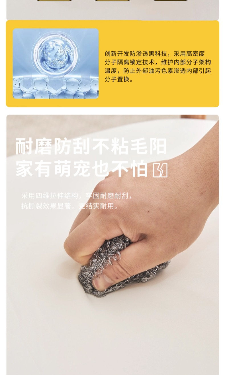 跨境PU科技布软包床头罩防水防污家用床头保护套罩卧室床头全包套详情6