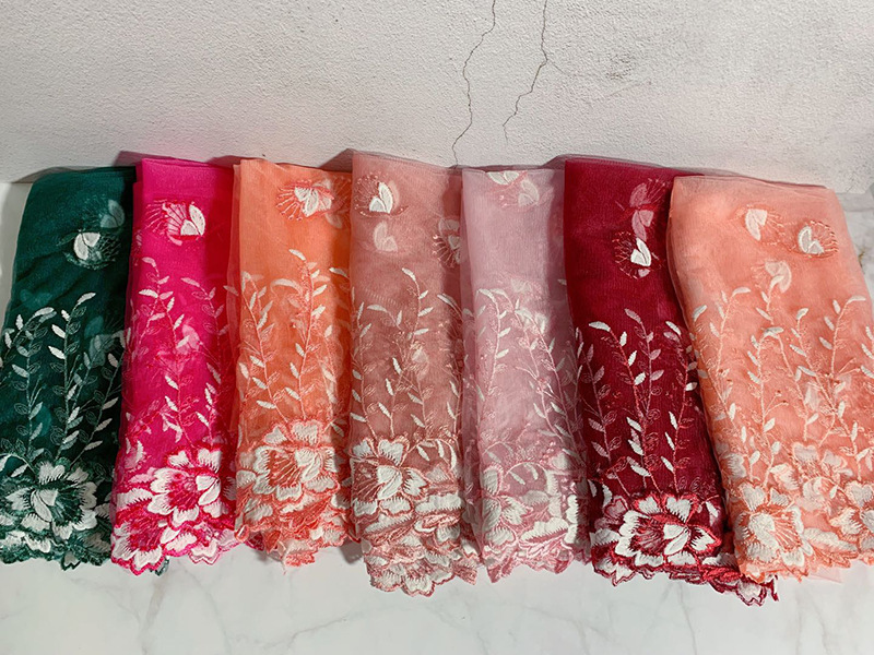 Factory direct sales of home textile accessories, embroidery, small butterfly fabric, skirts, wedding dresses, lace accessories, customization pic 12