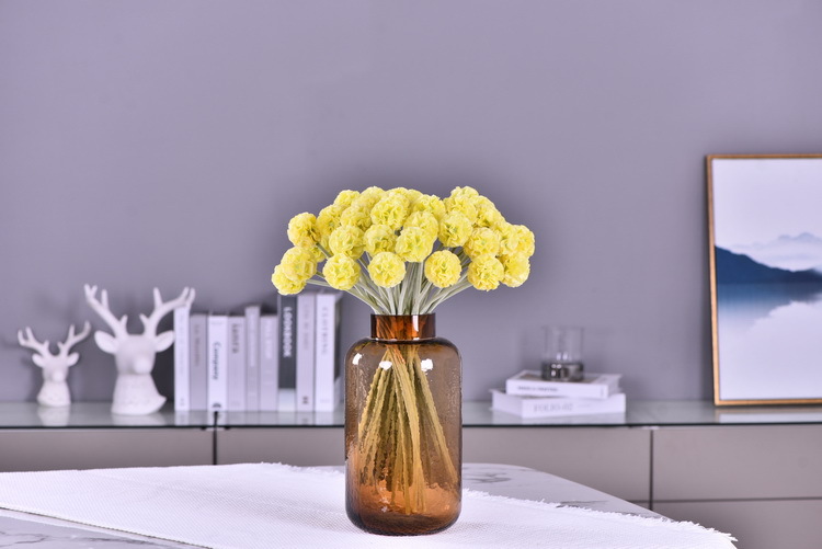 High-quality artificial flowers of windmill chrysanthemum in stock, windmill flower, pine, insect fruit, living room, wedding decoration, flower arrangement art, windmill fruit pic 13