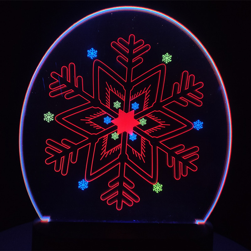 曦骉跨境货源圣诞系列led小夜灯3D立体音乐床头氛围礼品台灯厂家详情10