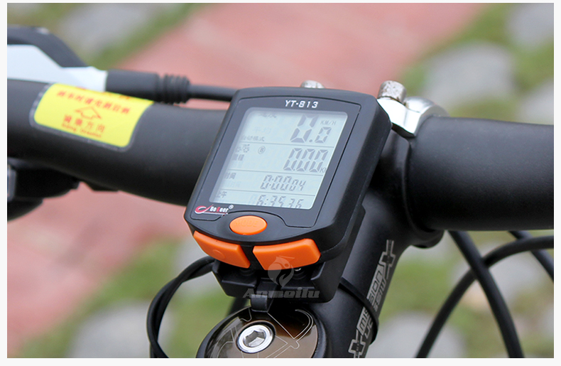 博格尔813无线码表 自行车有线码表 自行车电脑 计算 全屏背光详情35