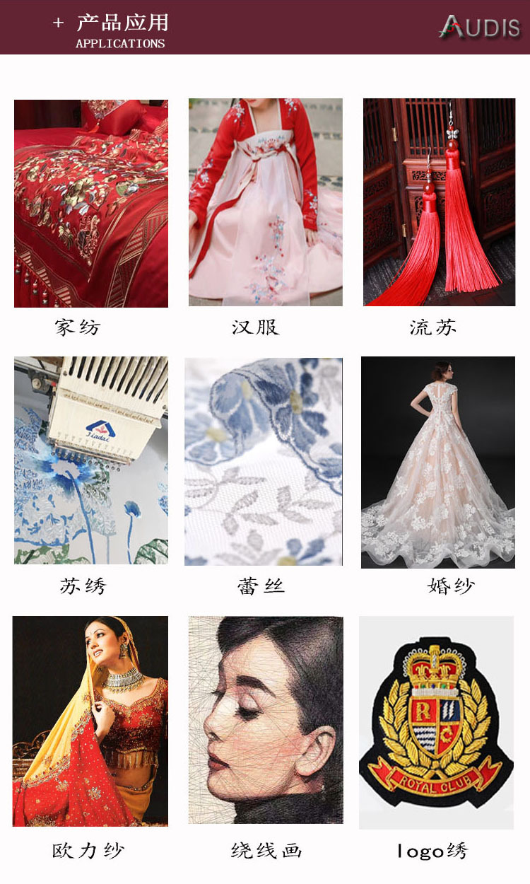 5000-meter, 24-year craftsmanship quality, Odis manufacturer rayon 120D double-strand lustrous embroidery thread tassel thread pic 2