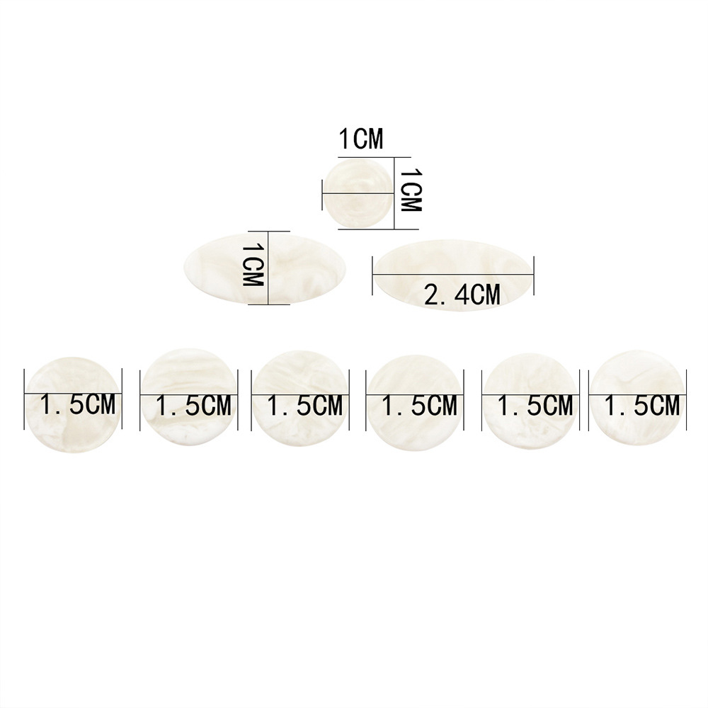 批发萨克斯白贝壳按键扣9个装萨克斯贝母按扣萨克斯配件按键垫片详情3