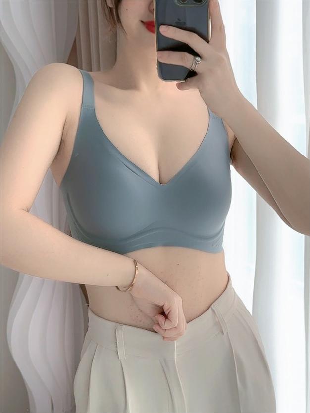 法式果冻棉无痕文胸聚拢舒适软支撑薄款无钢圈固定杯内衣女小胸详情20