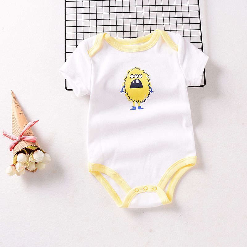 Summer 2021 new long-sleeved and short-sleeved crawling suits for infants and children aged 0-1, cartoon crawling suits, foreign trade miscellaneous styles, long-sleeved and short-sleeved crawling suits pic 19