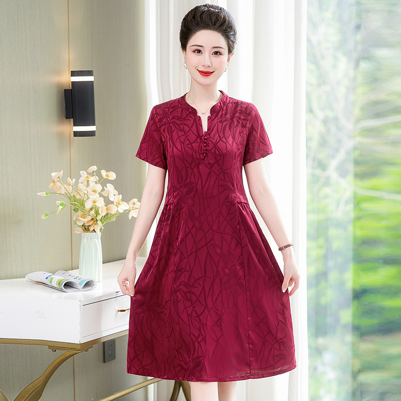 中腰妈妈裤子女春秋2024新款休闲垂感长裤中年休闲裤春中老年女裤详情7