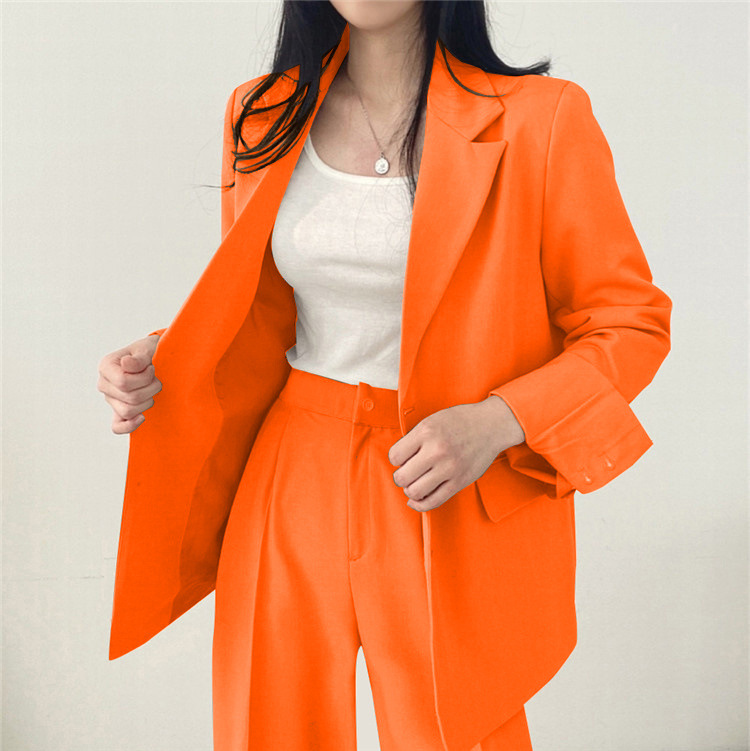 卡其色西装外套女2023新款春秋季韩版小西服套装女士休闲气质上衣详情40