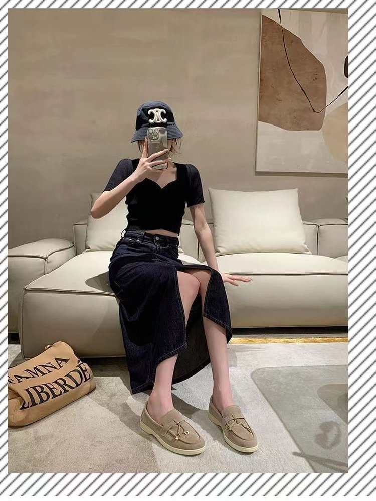 2024新款单鞋女大码43欧美外贸高档乐福豆豆女鞋时尚百搭套脚单鞋详情8