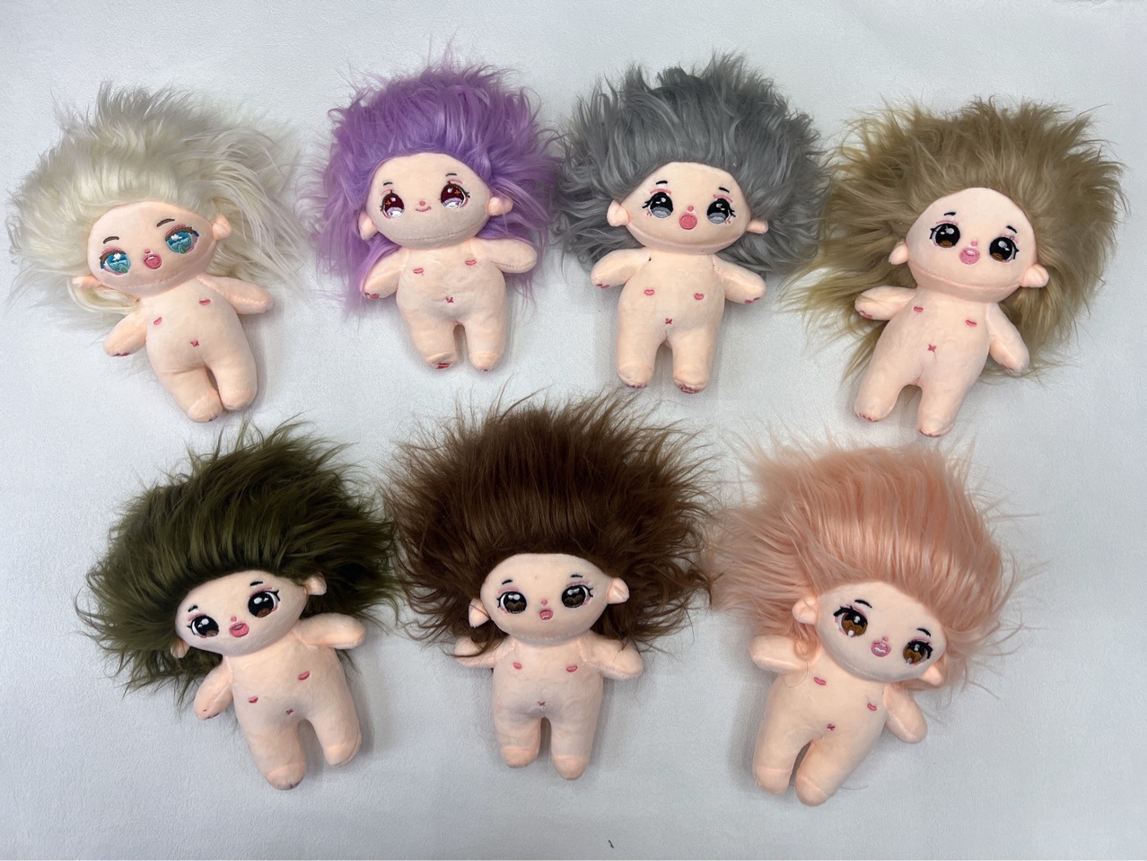 20公分棉花娃娃公仔20CM棉花娃娃裸娃可穿衣服娃娃DIY娃娃公仔详情1