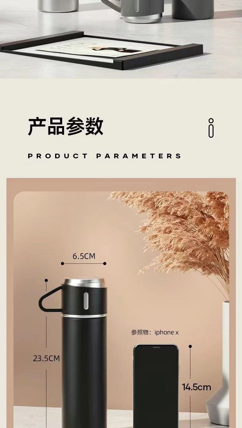 大容量一杯三盖304不锈钢保温杯儿童高档礼品盒装水杯批发印logo详情18