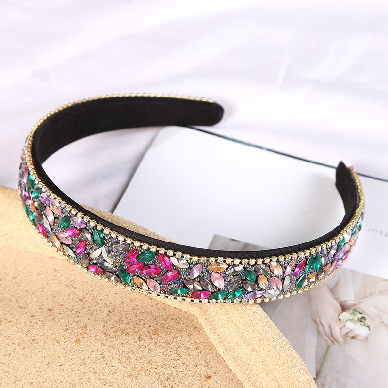 韩版珍珠头箍女士发箍拼接头饰民族风情宽边压发圈百搭发饰多样款式详情21