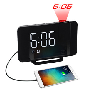 Factory direct sales LED electronic alarm clock, simple style clock battery, plug-in dual-purpose clock, Yida Time 0711-12 pic 5