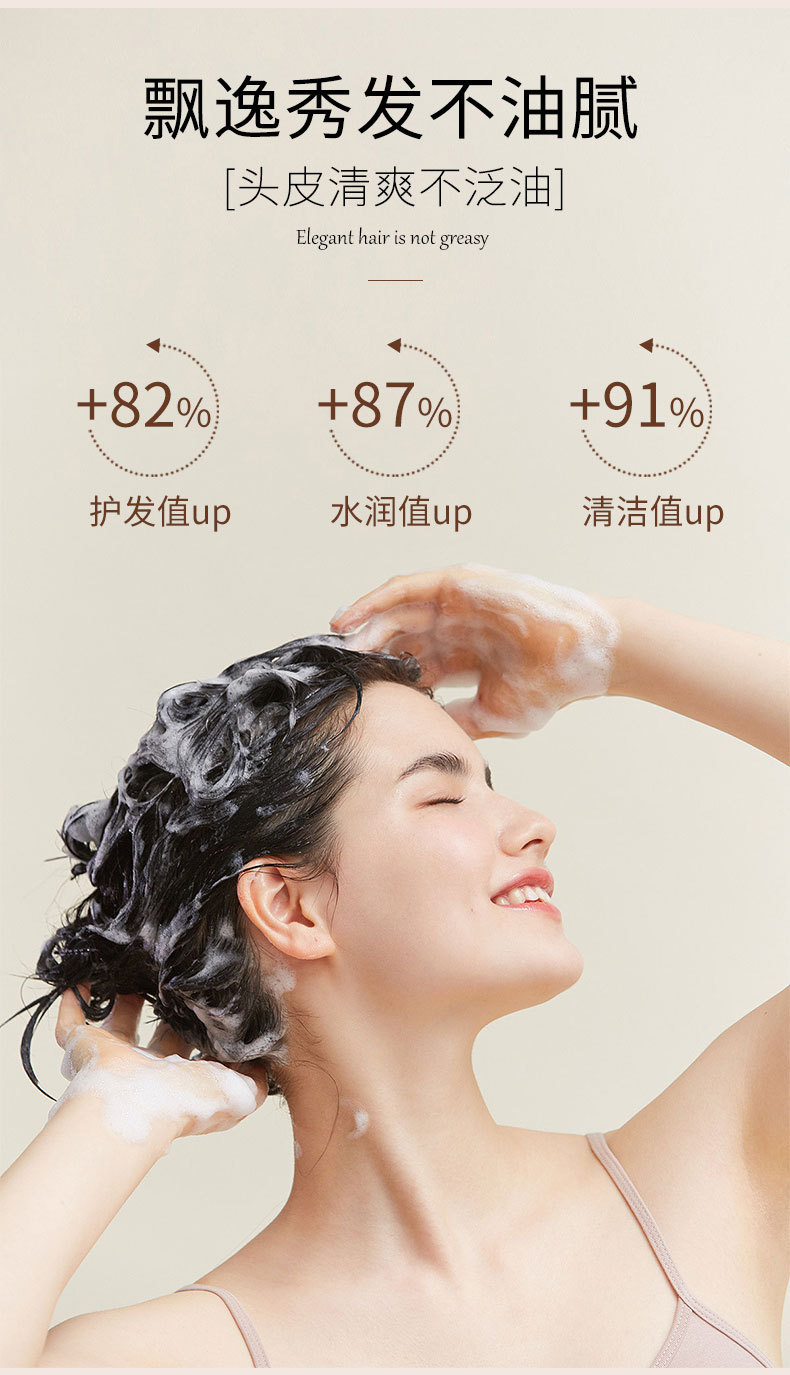 玻尿酸洗发水批发正品香水控油蓬松去屑洗头膏清爽护发素沐浴露一件代发摆地摊详情3