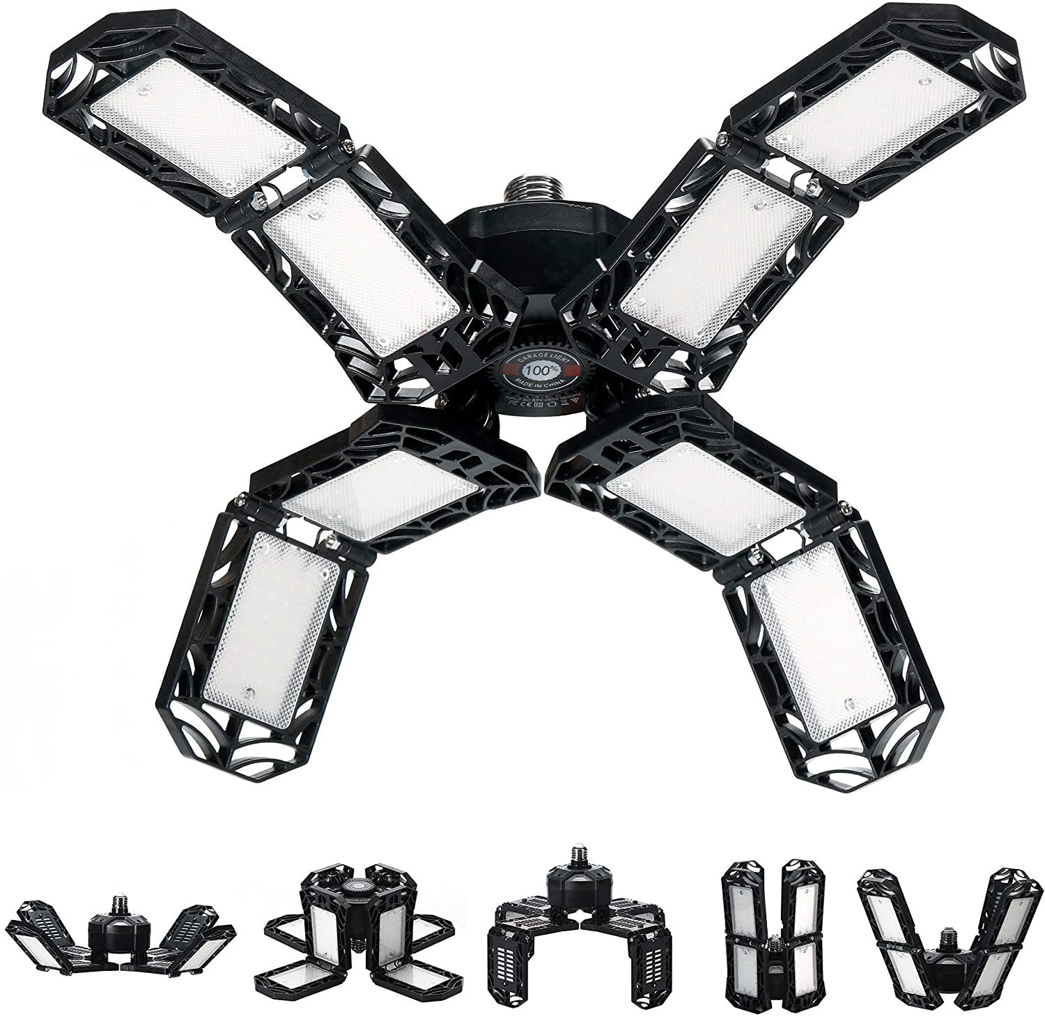 مصابيح الكاراج المطوية 200W150W من طراز LED المستودعات هي مخصصة للاستخدام عبر الحدود pic 13
