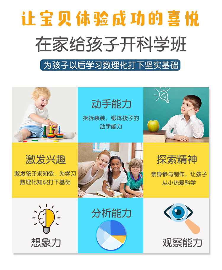stem趣味幼儿园义乌DIY科学地摊益智探索玩教具制作手工实验套装详情2
