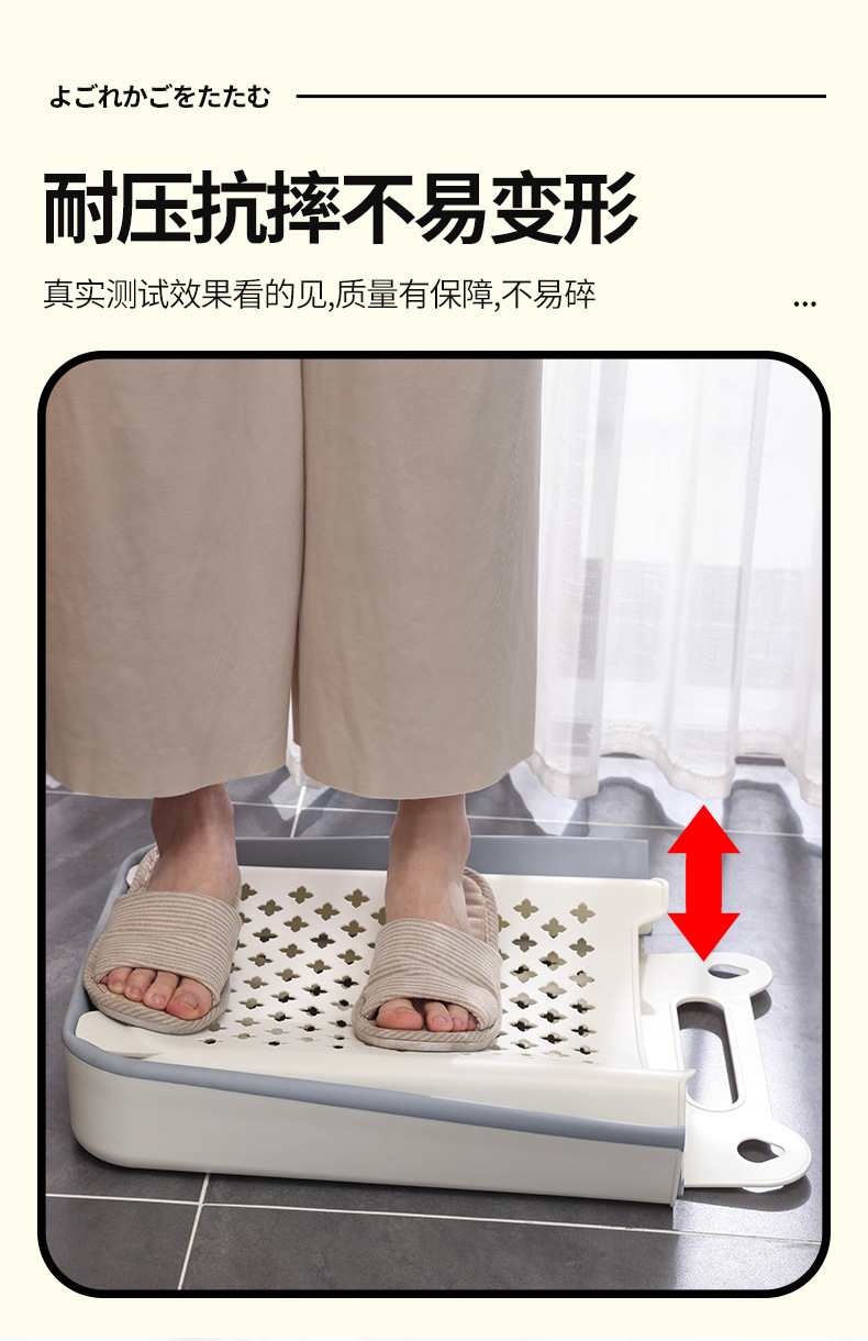 北欧壁挂脏衣篮 家用折叠洗衣篮 玩具娃娃收纳桶杂物收纳筐脏衣篓详情12