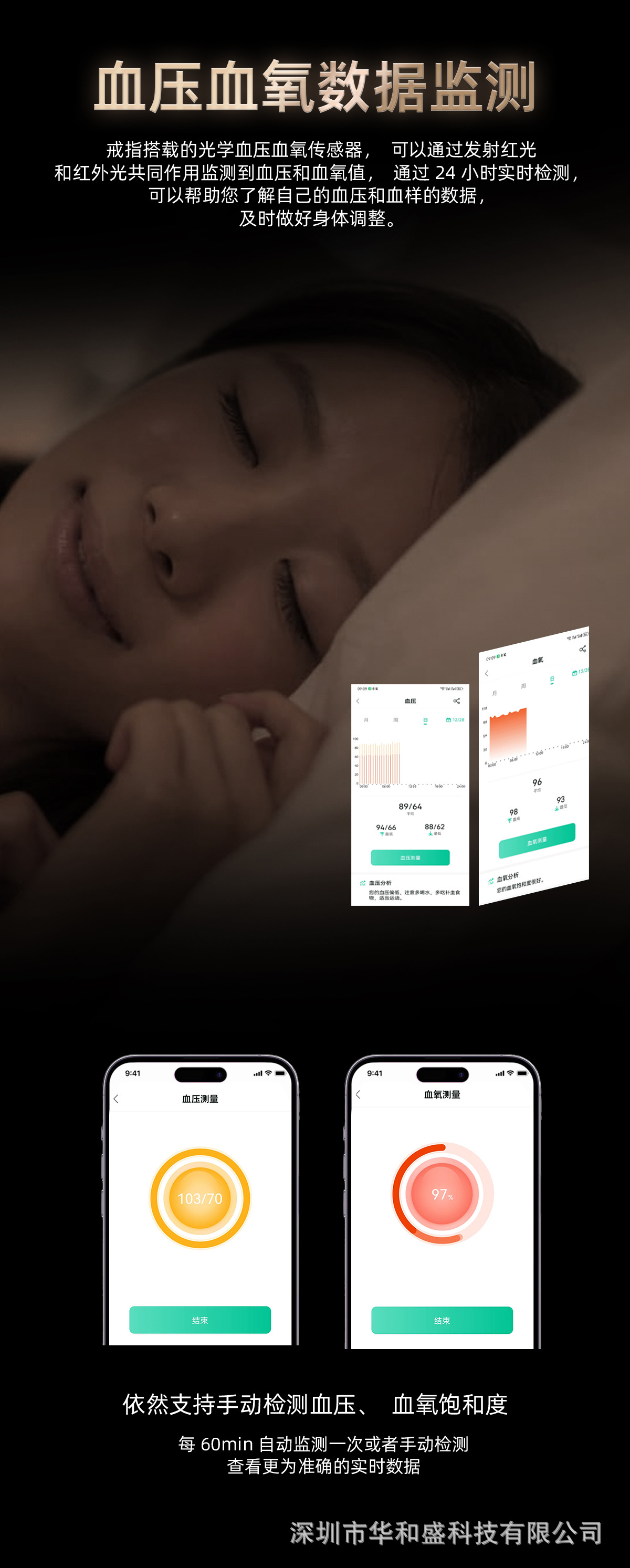 1010跨境新品智能戒指运动健康心率血氧睡眠数据监测防水饰品情侣戒指详情9