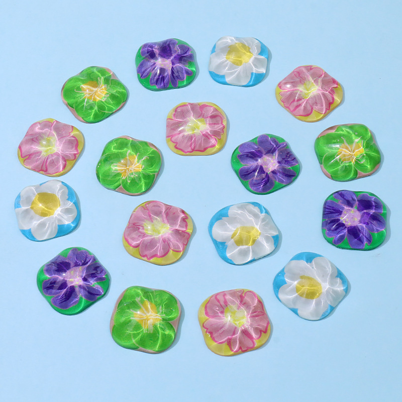 Water ripple flower ear stud patches, retro hair clips, mobile phone cases, DIY handcrafted materials, bulk goods, accessories wholesale pic 15