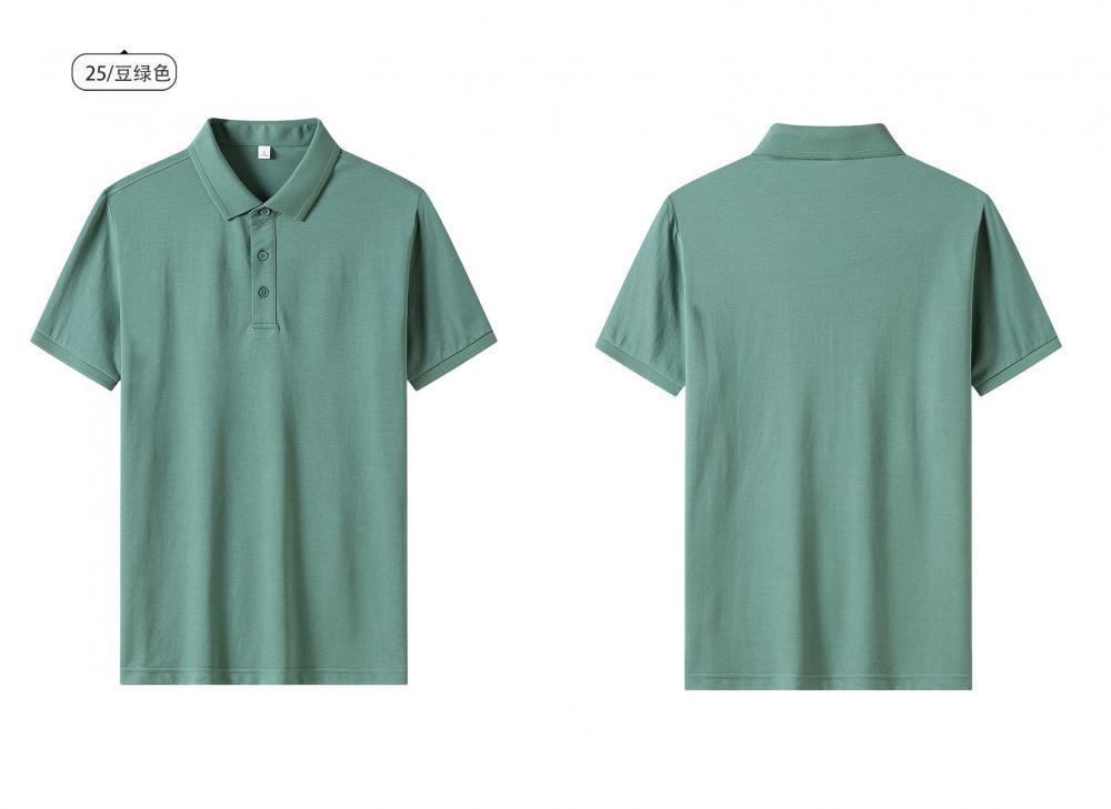 高端天丝莱赛尔polo衫定制工作服印logo刺绣t恤短袖广告文化衫夏详情16