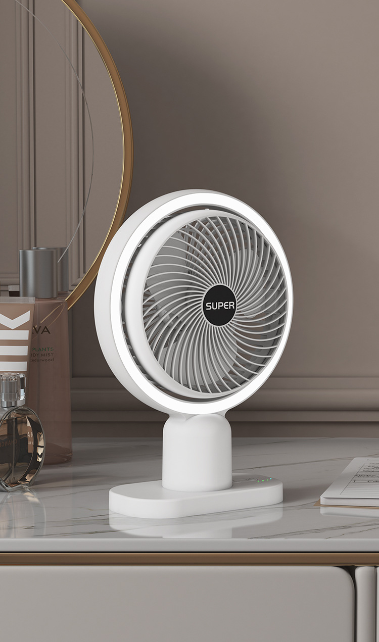 新款桌面小风扇迷你便携充电大风力usb家用台式风扇礼品一件代发详情17