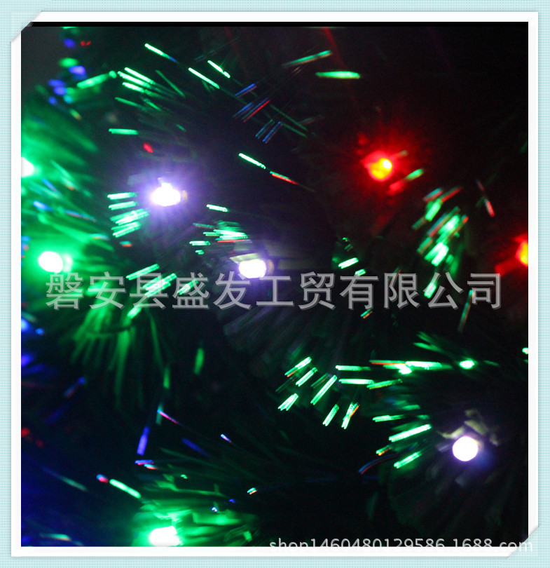 Green leaf fiber optic full-light Christmas tree factory direct sales and customization, various styles, sizes, materials, tree decoration wholesale pic 39