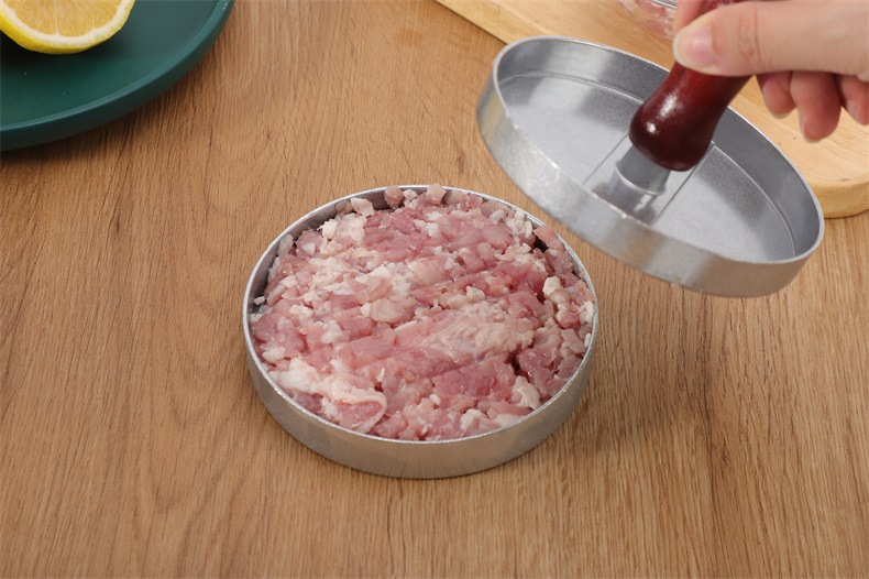 跨境家用厨房汉堡压肉器制作圆形肉饼压模具创意早餐制饼器批发详情2