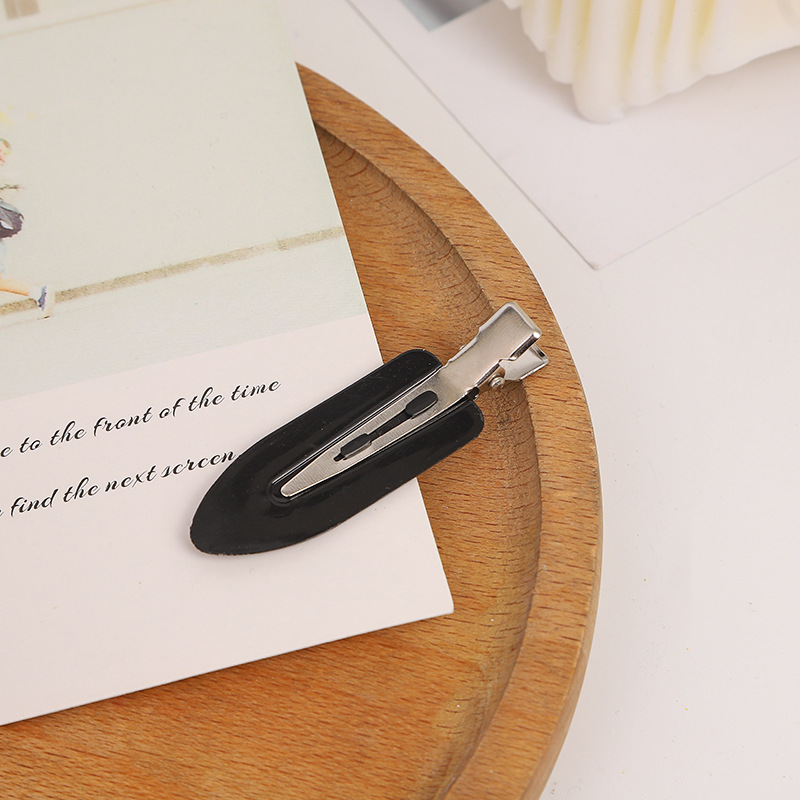 爆款甜美网红糖果色透明无痕发夹超闪充粉冲浪板发卡刘海碎发边夹详情8