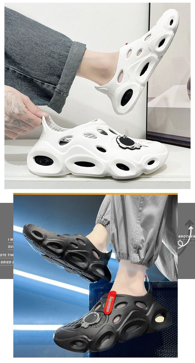 洞洞鞋男款夏季外穿超软防滑耐磨外出男士新款凉鞋厚底踩屎感拖鞋详情10