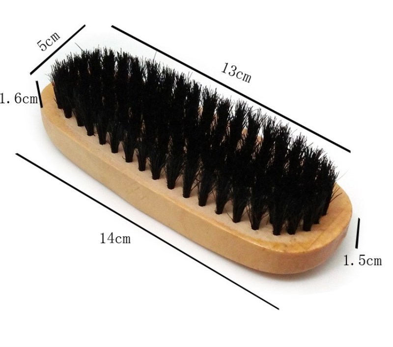 Factory direct sales of high-quality daily-use black nylon silk wool oval shoe brushes, leather shoe brushes, sports shoe brushes and oiling brushes pic 7