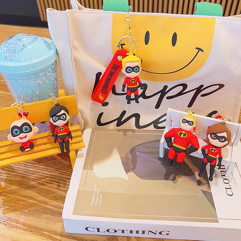 动漫超人总动员钥匙扣挂件情侣礼品车载钥匙链圈详情3