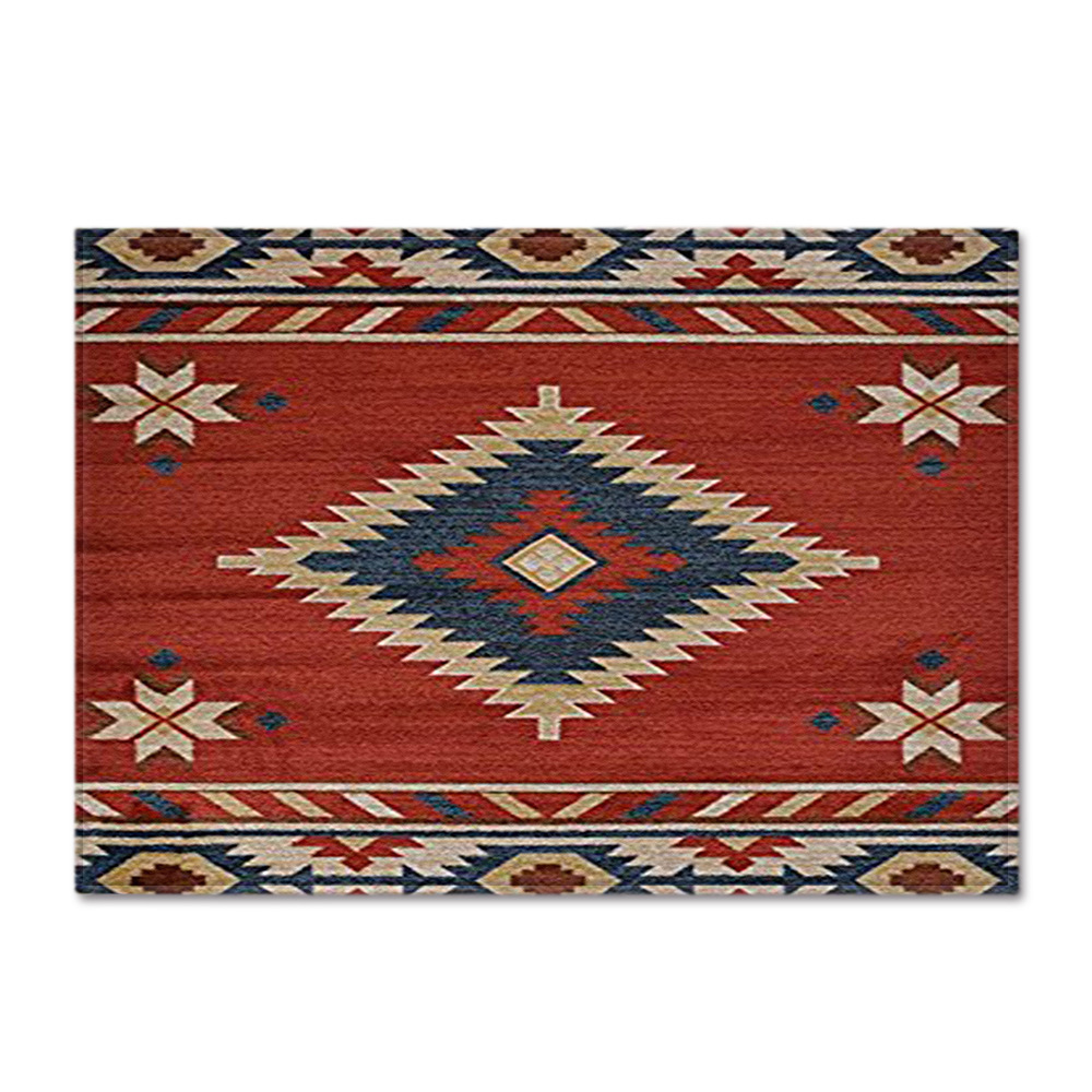Ethnic-style retro European-patterned large carpet, square floor mat, cross-border manufacturer supply, one-piece consignment, stripes pic 12