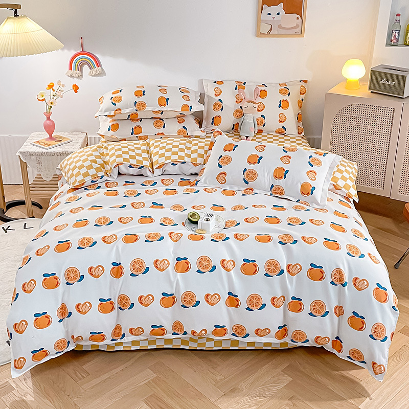 Wholesale of new all-cotton four-piece sets, frosted thickened pure cotton bed sheets, bed covers, three-piece sets, gifts, and bedding on consignment pic 31