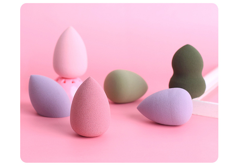 High-end makeup egg, non-latex gourd powder puff, sponge, hydrophilic sponge, soak in water to expand, beauty egg wholesale, makeup application pic 12