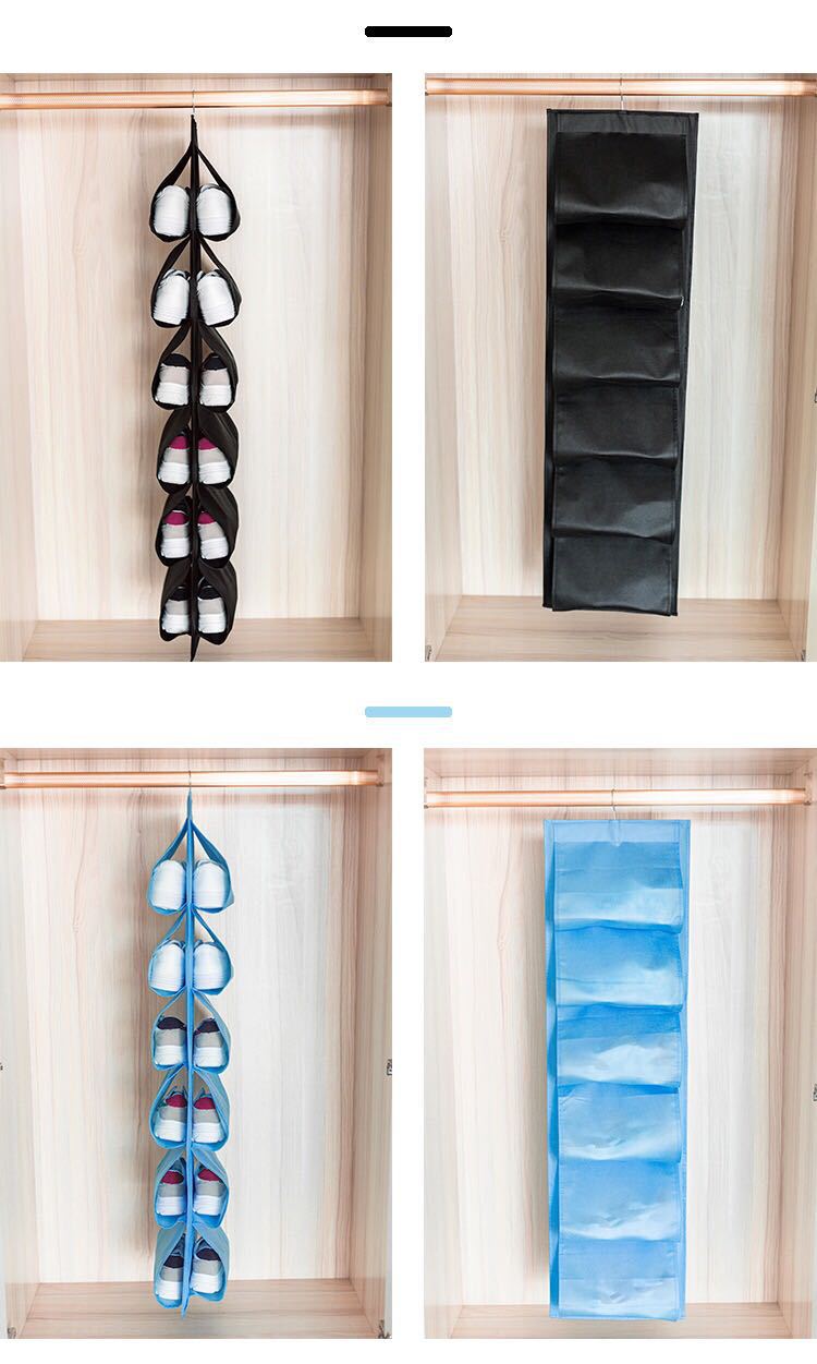 New non-woven fabric storage bags are directly supplied by the manufacturer. We offer multi-color and large-capacity shoe storage hanging bags and wholesale home storage bags pic 5
