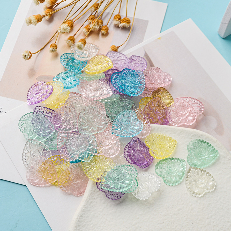 Wholesale of starfish color acrylic transparent resin accessories, diy jewelry accessories, clothing accessories and cream glue pic 5