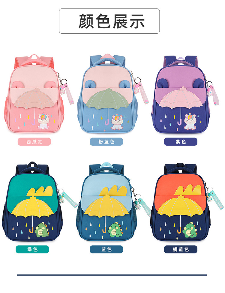 New color-matched cartoon backpack for middle and large classes of primary school students, as well as backpacks for boys and girls in preschool classes pic 41