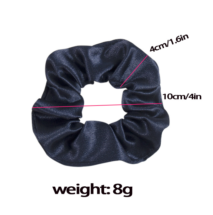 National trend series, retro solid color high-quality large intestine hair band, large intestine ring headwear, large rubber band pic 10